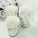 24 White Sage Green French Toile Paper Cups - Disposable Tableware DSP_PCUP_016_9_SAGE