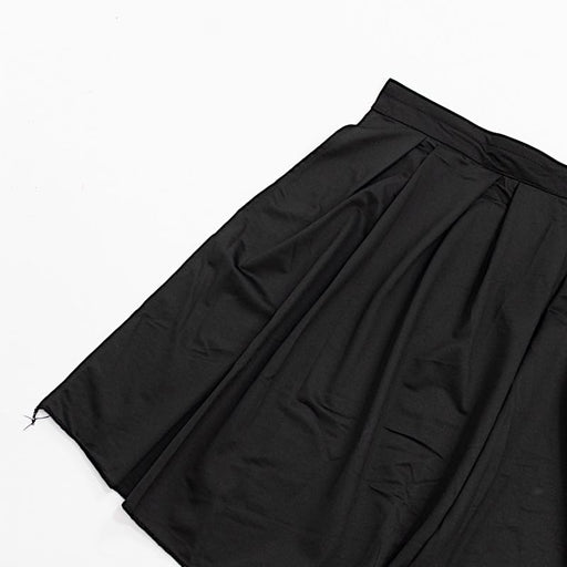 24"x 20 ft  Portable Wrinkle-Free Shirred Pleated Stag Table Skirt SKT_SCUBA_STG_2420_BLK