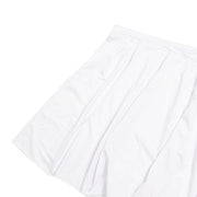 24"x 20 ft  Portable Wrinkle-Free Shirred Pleated Stag Table Skirt SKT_SCUBA_STG_2420_WHT