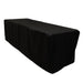 24" x 30" Fitted Polyester Tablecloth - Black