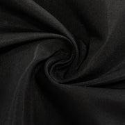 24" x 30" Fitted Polyester Tablecloth - Black