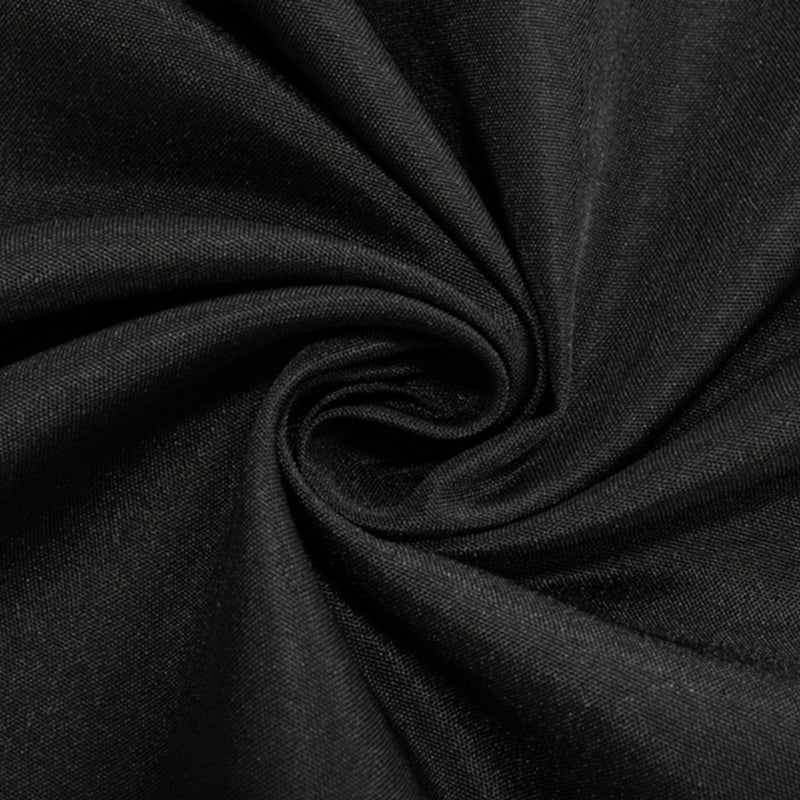 24" x 30" Fitted Polyester Tablecloth - Black