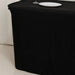 24" x 30" Fitted Polyester Tablecloth - Black