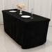 24" x 30" Fitted Polyester Tablecloth - Black