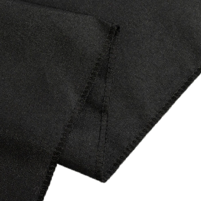 24" x 30" Fitted Polyester Tablecloth - Black