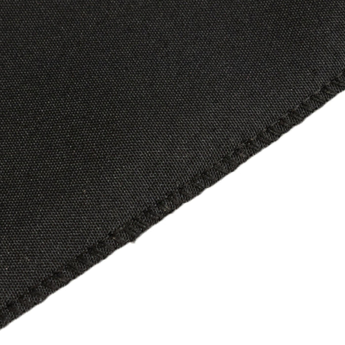 24" x 30" Fitted Polyester Tablecloth - Black