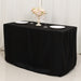 24" x 30" Fitted Polyester Tablecloth - Black