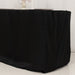 24" x 30" Fitted Polyester Tablecloth - Black