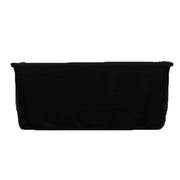 24" x 30" Fitted Polyester Tablecloth - Black TAB_FIT6_24X30_BLK