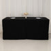 24" x 42" Fitted Polyester Tablecloth - Black