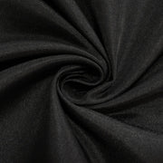 24" x 42" Fitted Polyester Tablecloth - Black