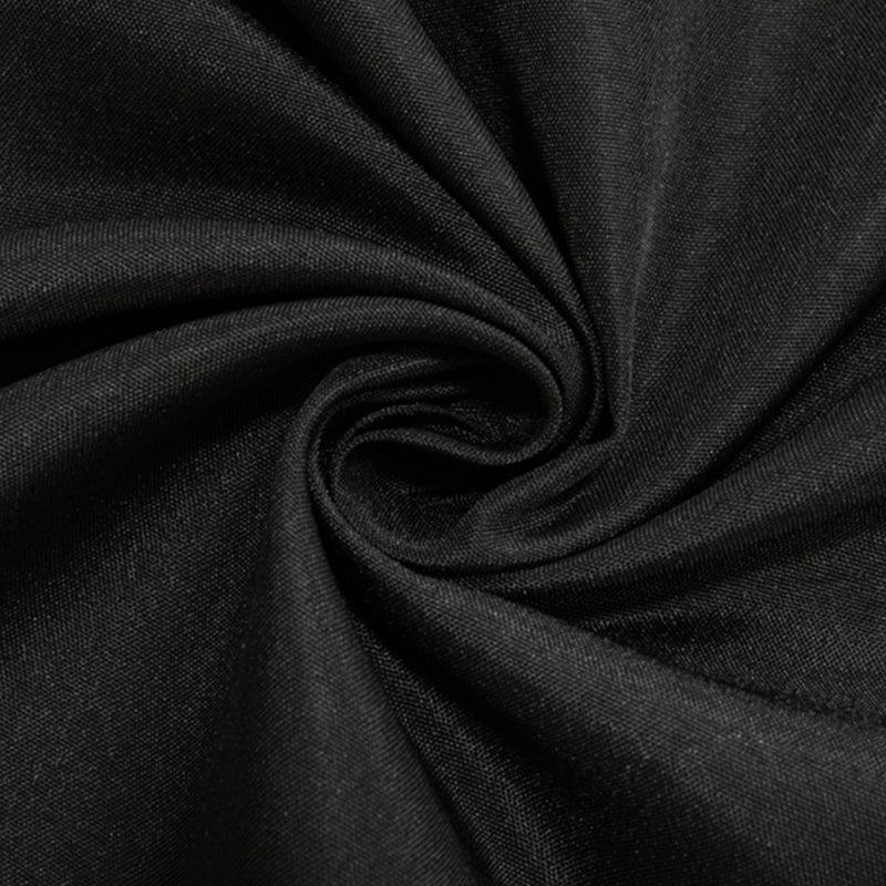 24" x 42" Fitted Polyester Tablecloth - Black