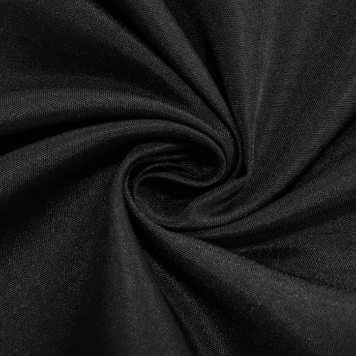 24" x 42" Fitted Polyester Tablecloth - Black