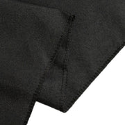 24" x 42" Fitted Polyester Tablecloth - Black