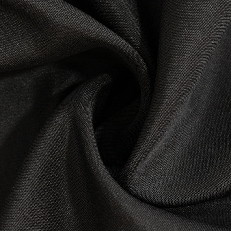 24" x 42" Fitted Polyester Tablecloth - Black