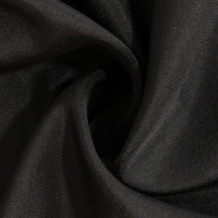 24" x 42" Fitted Polyester Tablecloth - Black