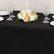 24" x 42" Fitted Polyester Tablecloth - Black