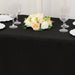 24" x 42" Fitted Polyester Tablecloth - Black