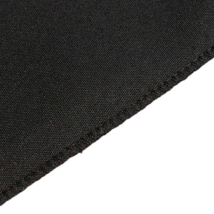 24" x 42" Fitted Polyester Tablecloth - Black