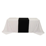 24" x 72" Premium Polyester Table Runner RUN_PRM_2472_BLK