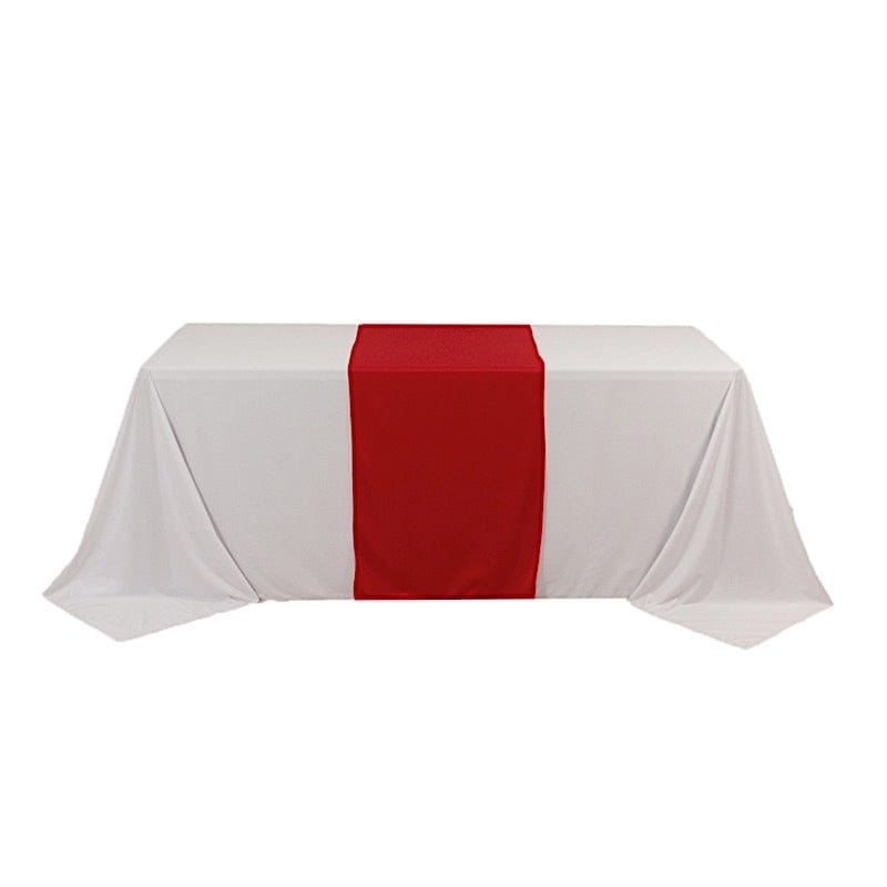24" x 72" Premium Polyester Table Runner RUN_PRM_2472_RED