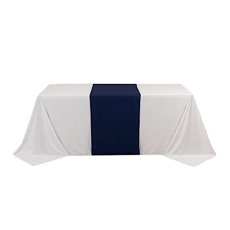24" x 72" Premium Scuba Polyester Table Runner RUN_SCUBA_2472_NAVY