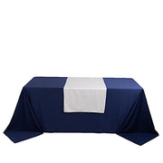 24" x 72" Premium Scuba Polyester Table Runner RUN_SCUBA_2472_WHT
