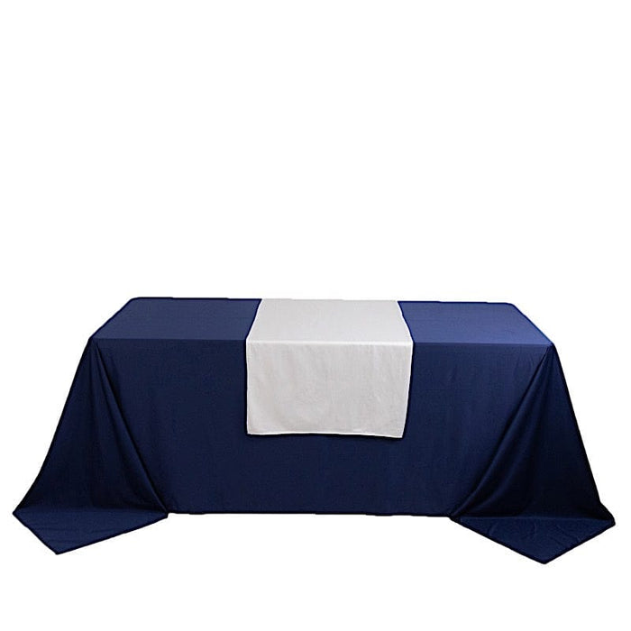 24" x 72" Premium Scuba Polyester Table Runner RUN_SCUBA_2472_WHT