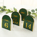 25 Arch Wedding Table Numbers with Metallic Gold Foil 1-25 Numbers Print