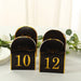 25 Arch Wedding Table Numbers with Metallic Gold Foil 1-25 Numbers Print