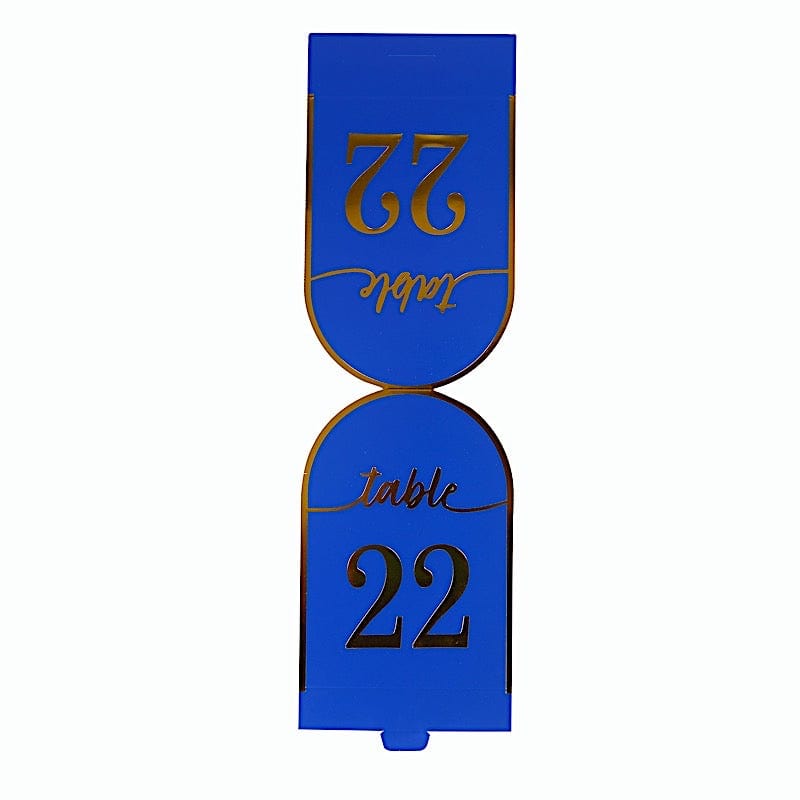 25 Arch Wedding Table Numbers with Metallic Gold Foil 1-25 Numbers Print