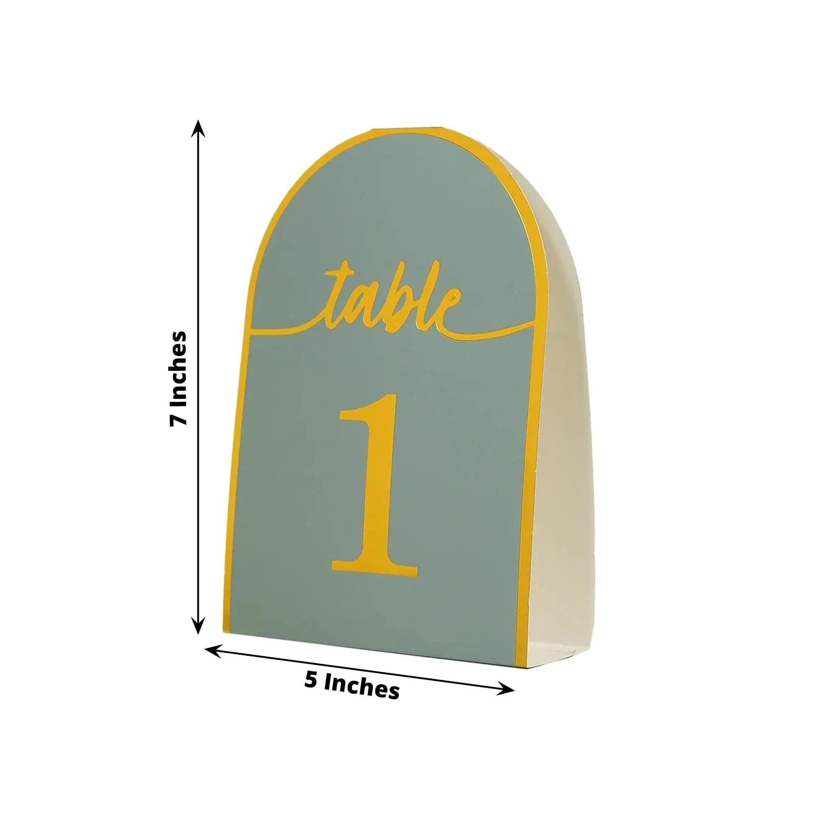 25 Arch Wedding Table Numbers with Metallic Gold Foil 1-25 Numbers Print