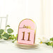 25 Arch Wedding Table Numbers with Metallic Gold Foil 1-25 Numbers Print