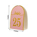 25 Arch Wedding Table Numbers with Metallic Gold Foil 1-25 Numbers Print