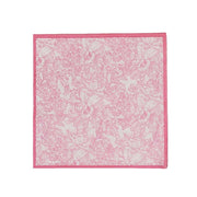 25 Cocktail Paper Napkins with Vintage Floral Print - Pink NAP_BEV11_PINK