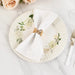 25 Dinner Paper Plates with Floral Lined Rim - White Sage Green DSP_PPR0029_10_SAGE