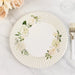 25 Dinner Paper Plates with Floral Lined Rim - White Sage Green DSP_PPR0029_10_SAGE