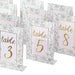25 Double Sided 7" Paper 1-25 Set Wedding Table Numbers
