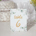 25 Double Sided Paper Wedding Table Numbers
