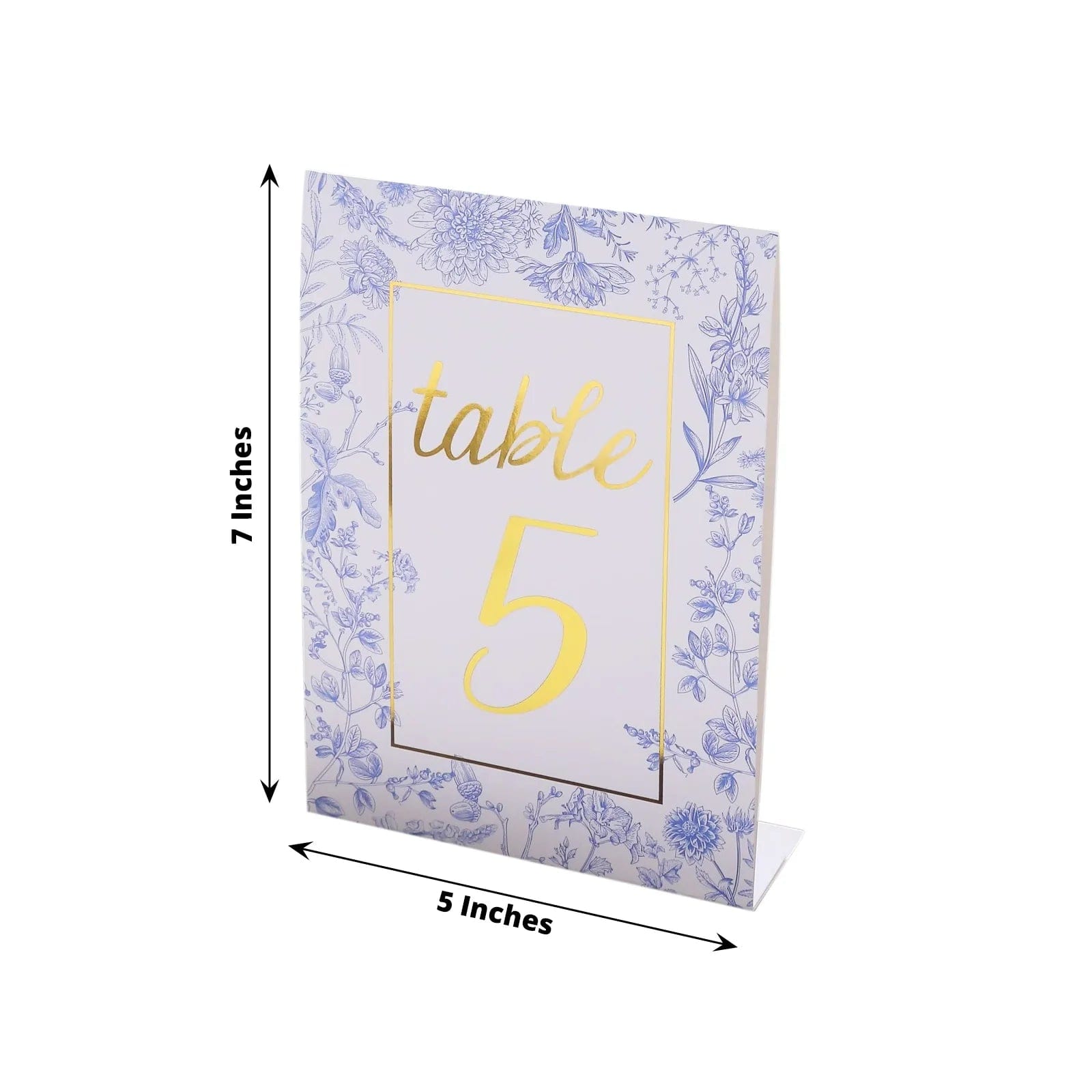 25 Double Sided Paper Wedding Table Numbers