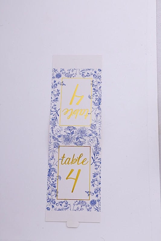 25 Double Sided Paper Wedding Table Numbers