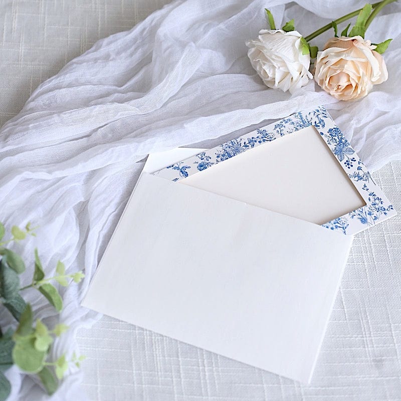 25 Floral Photo Frame Cards with Envelopes