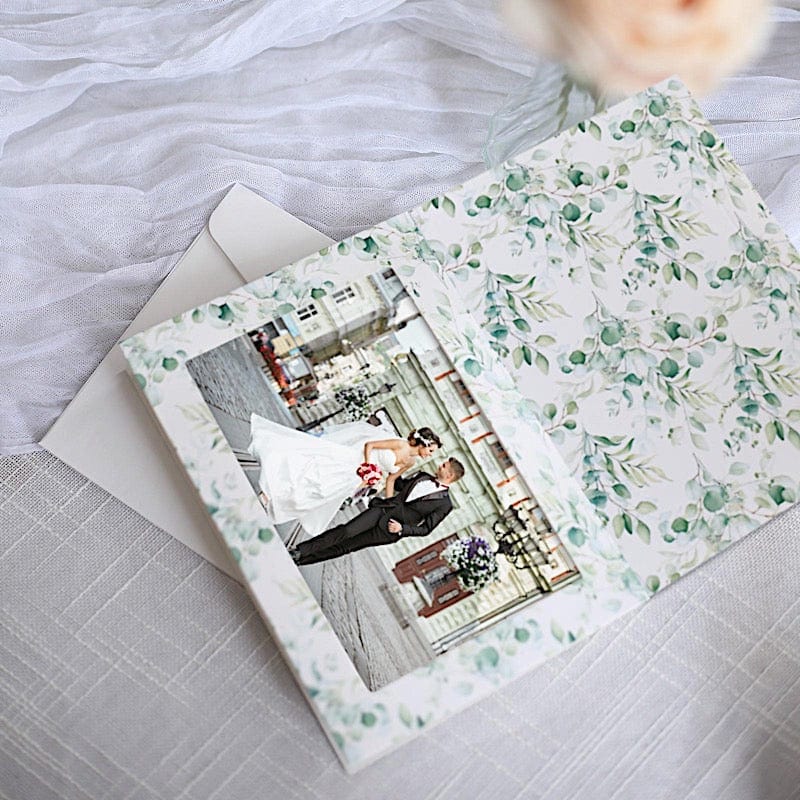 25 Floral Photo Frame Cards with Envelopes