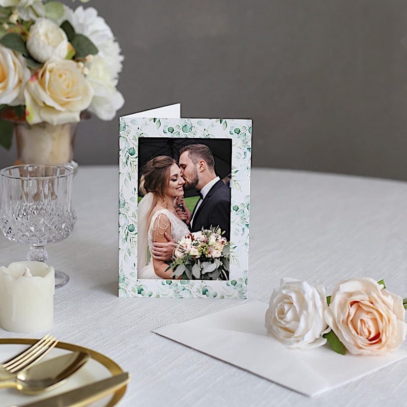 25 Floral Photo Frame Cards with Envelopes