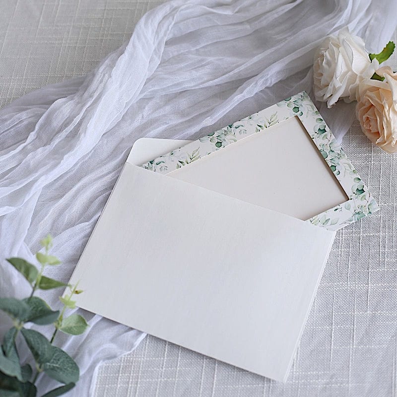 25 Floral Photo Frame Cards with Envelopes