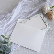 25 Floral Photo Frame Cards with Envelopes