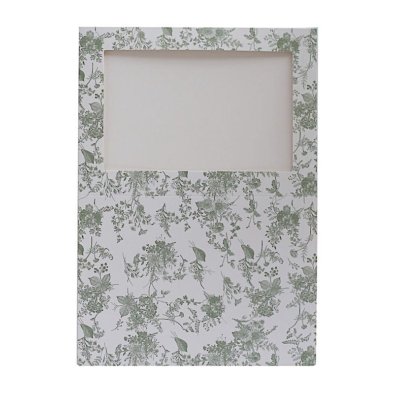 25 Floral Photo Frame Cards with Envelopes