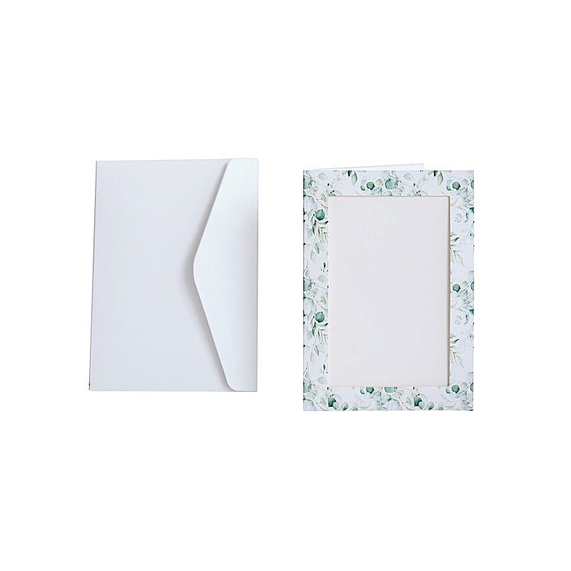 25 Floral Photo Frame Cards with Envelopes