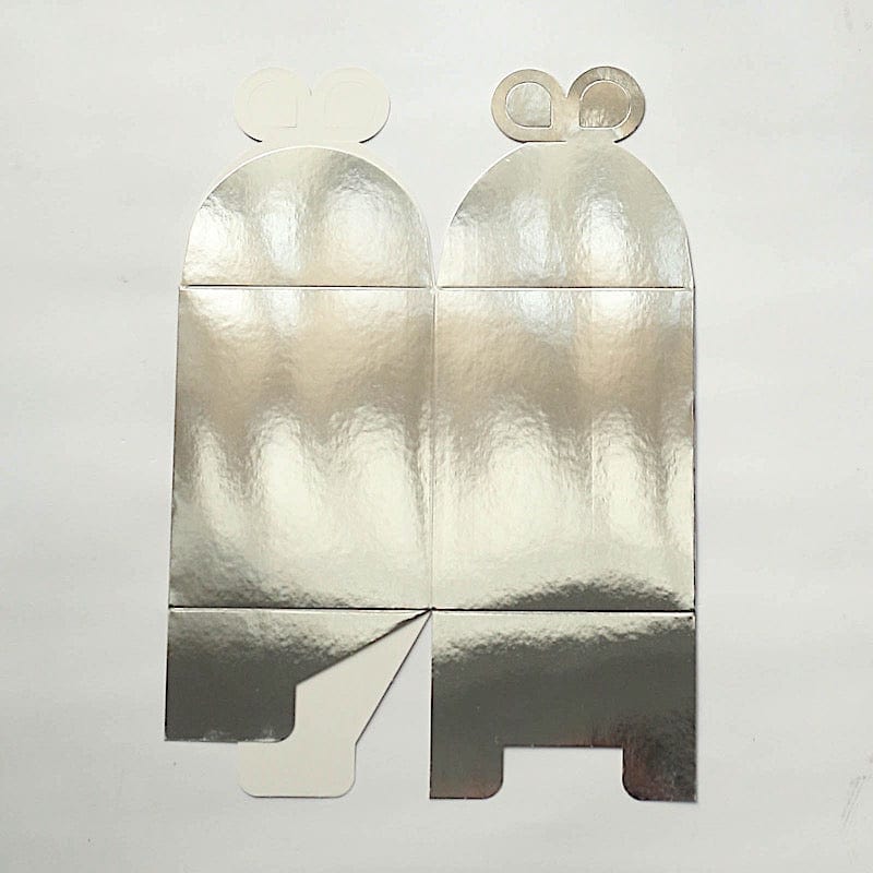 25 Metallic Foil Butterfly Top Favor Boxes