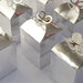 25 Metallic Foil Butterfly Top Favor Boxes